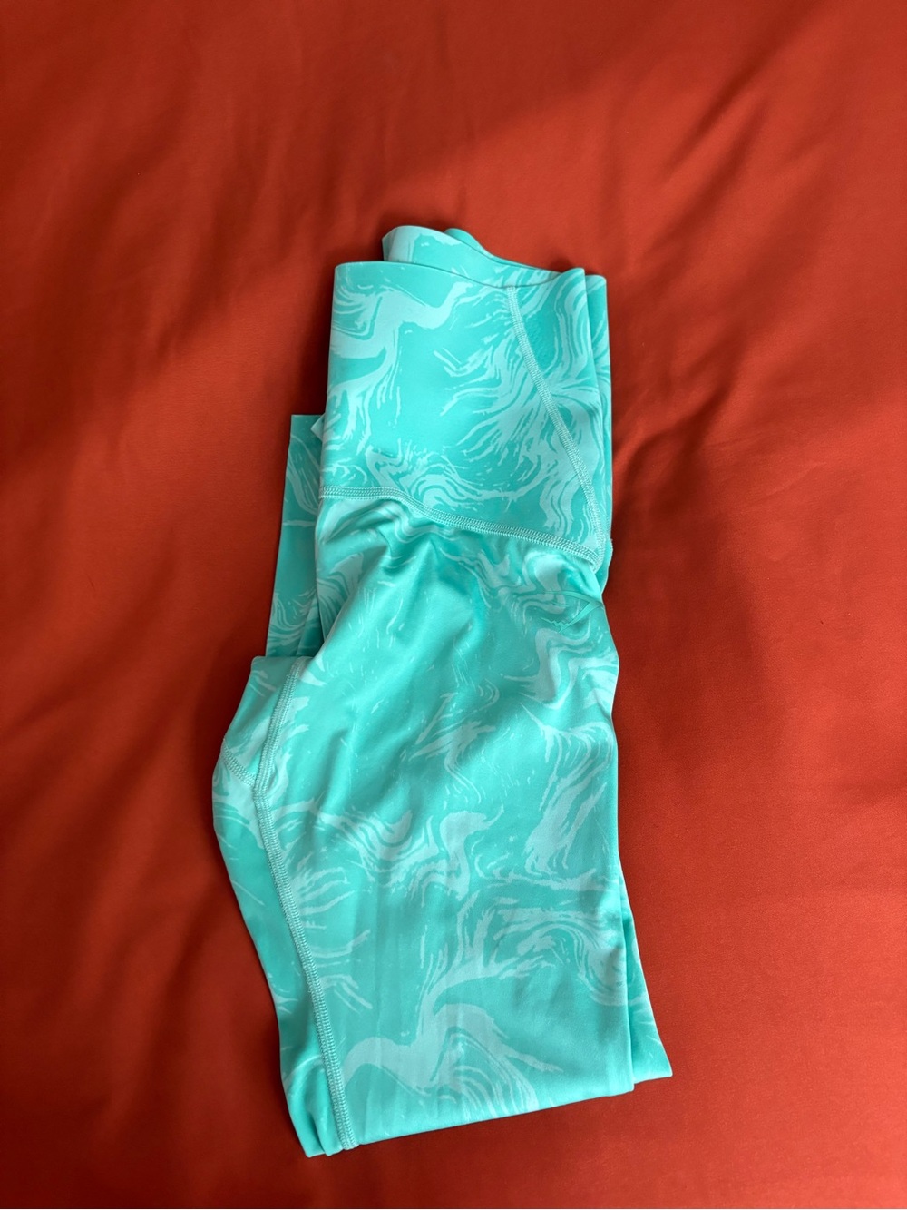 Gymshark Teal and Coral Athletic Top